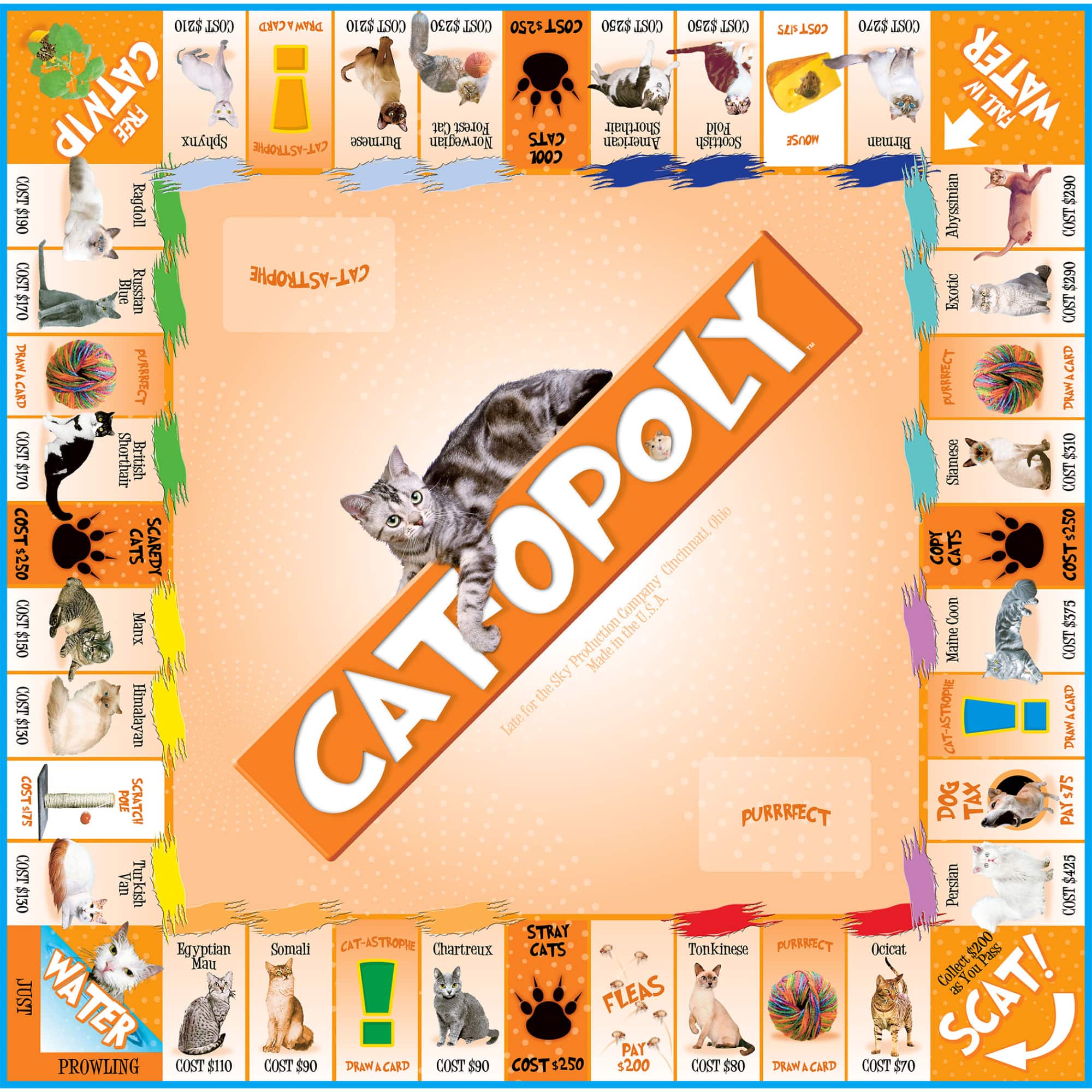 Late For The Sky Catopoly Game